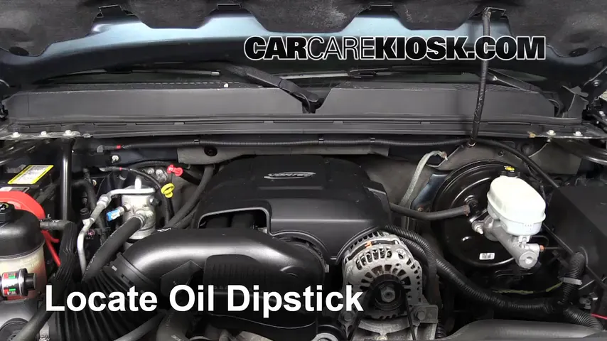 2007 GMC Sierra 1500 SLE 4.8L V8 Extended Cab Pickup (4 Door) Oil Check Oil Level